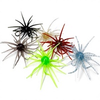 Leurre souple flottant en forme d'ormeau, design réaliste de ver noir, résistant aux morsures, appât artificiel pour rivière, lac, ruisseau, emballage en boîte