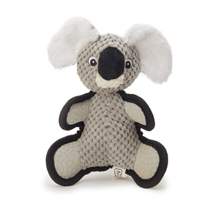Juguete de peluche de mapache con sonido, de forro polar con textura de grano de maíz, masticable para dentición de perros - Product Image 3