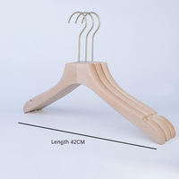 Cintres en bois les plus vendus, design classique portable Sabitan Ng Amerikana, polyvalents et personnalisables pour les magasins de vêtements