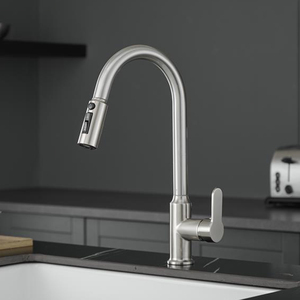 Grifo de Cocina Moderno de Latón con Rociador Extraíble, Monomando, Filtro de Purificación de Agua, 3 Vías, Modelo AT9718 - Product Image 1