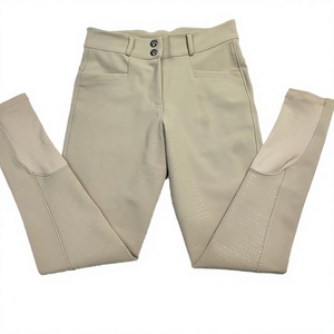 Luxury High Quality Women's Equestrian Pants New Design 4 Color Breathable Moisture-Wicking High Rise <b>Button</b> Closure Full Seat - Product Image 2
