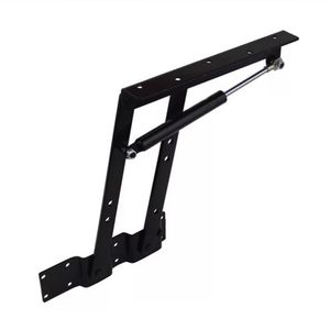 Mécanisme de table basse relevable en métal noir, charnière robuste en acier pliable pour tables de salon - Product Image 2