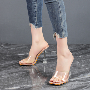 PCV2026 New Fashionable European and American Style Transparent Stiletto Heel Slip-on Women's Shoes - Product Image 5