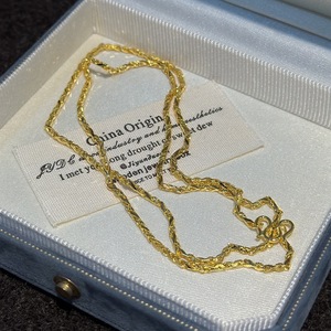 Collar de Plata Pura S999 con Doble Espada y Corazón, Diseño Elegante y Vintage, Estilo Simple y Moderno con Cuentas - Product Image 5