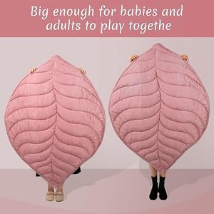 Alfombra de algodón en forma de hoja para guardería, alfombrilla para gatear para bebés y niños, manta suave, alfombra para dormitorio, alfombrilla de juego, <span class=keywords><strong>cojín</strong></span> para sofá, alfombras para gimnasio para bebés - Product Image 5