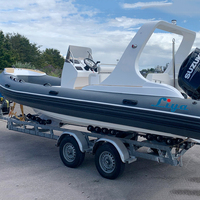 Liya meilleurs yachts pneumatiques 660cm avec moteur hors-bord à vendre