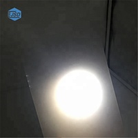 Plaque diffuseur PC blanc mat poli 0,5 mm 1 mm anti-jaunissement en polycarbonate pour couvercle de lampe LED