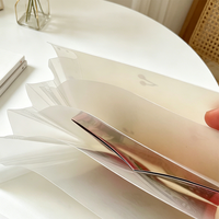 Carpeta de Hojas Sueltas Transparente A6 Mini PP con Logotipo Personalizado, Organizador de Documentos de Oficina, Carpeta para Recibos, Venta al Por Mayor