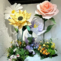 Ensemble de fleurs de lotus en soie et fer forgé haut de gamme personnalisé pour les mariages et les événements de décoration intérieure