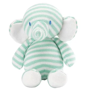 Bsci fábrica de crochê elefante de pelúcia, brinquedo, macio, boneca de pelúcia, feita à mão, alta qualidade, brinquedo de pelúcia