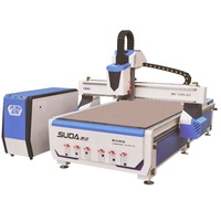Machine de gravure CNC sur bois SUDA à 3 axes, broche 5,5 kW, déplacement 1300x2500 mm, gravure acrylique, broche simple, moteur 220V/380V, pompe à engrenages