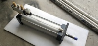 Cylindre à piston pneumatique avec capteur magnétique, corps en aluminium, automatisation industrielle, cylindre à double action