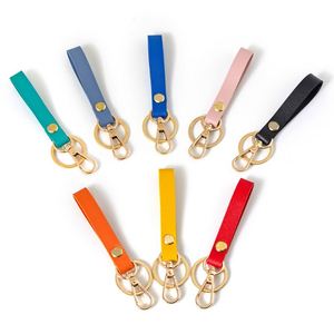 Premium High Quality Double Layers Leather <b>Key</b> <b>Rings</b> Keychain for Company Gift Personalized <b>Car</b> Keychain Pendant Ornament - Product Image 1