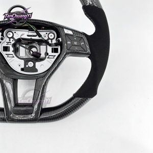 Volant de voiture personnalisé en fibre de carbone pour Classe A W175/E350/C63/W204/E63/Cls63/Slk55 AMG/2013 2020 - Product Image 3