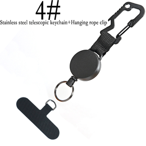 Outdoor Sports Badge Holder & Gear Hanging Cable Carabiner Multi-Tool Steel Keychain for Promotions