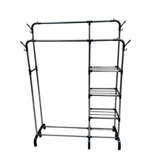 Porte-manteaux modernes en alliage de zinc pour salon, du sol au plafond, pour usage domestique et locatif, rangement simple pour vêtements - Product Image 4