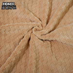 Tùy chỉnh vải sản xuất hai mặt ghi ra flannel tùy chỉnh màu sắc khắc mô hình cho quần áo ngủ - Product Image 1