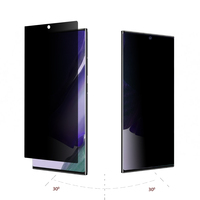 Film Hydrogel haute définition anti-espion protecteur d'écran de téléphone portable coque en TPU de confidentialité pour S21 en PMMA