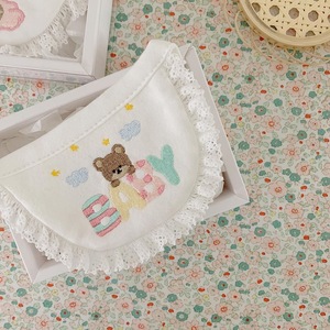 Lindo Babero Bordado con Diseño de Oso Coreano para Perros, Babero para Mascotas, Babero para la Saliva, Bichón Frisé, Oso de Peluche, Pomerania, Bufanda para Gatos - Product Image 2