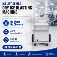 Nettoyeur à glace sèche industriel avec trémie de 40 kg |   Fabrication directe d'usine OEM |   Dégommage de peinture pour machines de construction |   ICE-JET 40