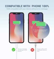 Vente en gros câble de données Usb à chargement rapide Original pour iPhone 7 8 9X11 12 13 14 câble de chargeur USB pour iPhone