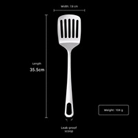 Ustensiles de cuisine en acier inoxydable 201 durables : Spatule ajourée, Cuillère à soupe, Cuillère à pâtes et Cuillère passoire