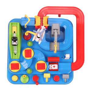 Ensemble de rails de train d'aventure pour voiture, 26cm x 26cm x 17cm, jouet éducatif en plastique pour enfants et garçons, structure de jeu d'intérieur - Product Image 2