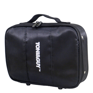 Sac de rangement portable multifonctionnel en PU pour outils de coiffure, étui pour tondeuse électrique et ciseaux de barbier, fermeture éclair, trousse de toilette - Product Image 2