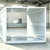 Maison Conteneur Pliable 20 pieds Préfabriquée Modulaire Étanche Ignifuge Cabine Portable Moderne Salon Chambre Mobile