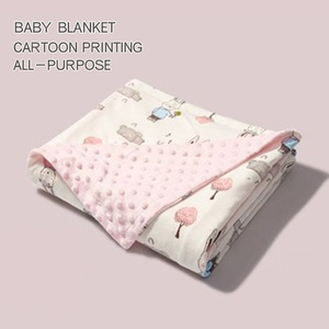 Vente en gros, 100% Polyester, imprimé personnalisé, couverture en molleton de Minky pour bébé, couverture pour nouveau-né - Product Image 5