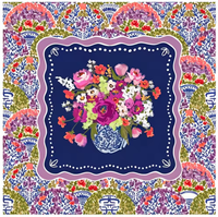 Tapis de Mahjong de Luxe Moderne à Rayures Côtiers Hippocampe – Aquarelle Vintage Antidérapant en Néoprène Écologique, Accessoire de Table de Jeu Aquatique