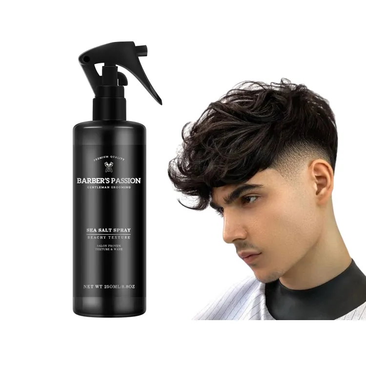 Barberpassion Private Label Matt Afwerking Cruetly Gratis Volume Spray Zee Zout Haarlak Creëren Textuur En Body