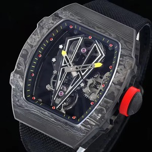 Nuevo Reloj de Fibra de Carbono NTPT 2026 para Hombre, Forma Tonneau, Tourbillon, Esqueleto, Mecánico Automático, Deportivo, Resistente al Agua - Product Image 2