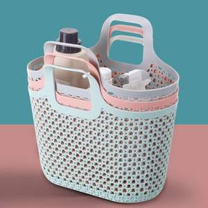 Grand panier de rangement polyvalent, organisateur de bureau portable, matériaux en plastique et en fer, prix bas, légumes, jouets pour la maison - Product Image 4