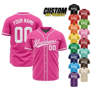 Vente en gros de chemises de <span class=keywords><strong>baseball</strong></span> pour jeunes à col en V, logo brodé rouge, maillot de softball et de <span class=keywords><strong>baseball</strong></span> respirant à fines rayures - Product Image 3