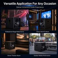 Subwoofer Profesional de 18 Pulgadas, 700W RMS, Altavoz PA, Bobina de Voz de 100mm, Imán de 250mm, 8ohm, Metálico, para Sistemas de Sonido de Escenarios y Conciertos