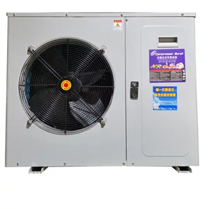 批发价格箱式冷凝装置2HP 3HP 4HP冷凝装置，带涡旋压缩机，用于冷室