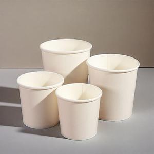 Custom Disposable Thickened Kraft Paper Soup <b>Cup</b> and Bucket Single Wall Takeout Packaging for Porridge and <b>Noodles</b> - Product Image 4