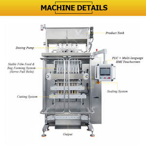 Máquina Envasadora de Líquidos Multicarril, Máquina Envasadora de Sobres para Champú, Acondicionador para el Cabello, Kétchup, Miel - Product Image 2