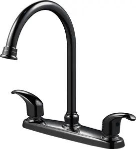 South American Style Faucet Chrome Double Handle Sink Mixer Cold And Hot Water Kitchen Faucet
