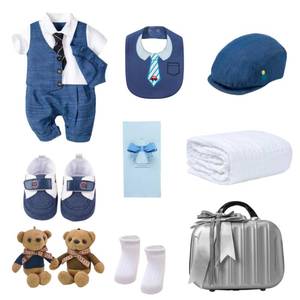 Set Elegante per <span class=keywords><strong>Neonato</strong></span> con Cravatta per Primo Compleanno, 0-3 6 <span class=keywords><strong>9</strong></span> 12 18 24 <span class=keywords><strong>Mesi</strong></span> - Product Image 2