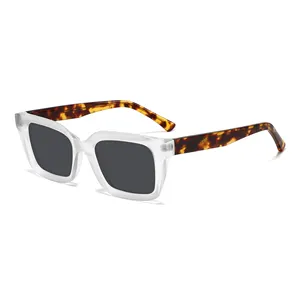 AMEXI 스퀘어 선글라스 패션 선글라스 브랜드 디자이너 패션 도매 선글라스 커스텀 로고 안경 UV400 렌즈