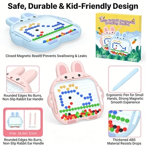 Juguete de Dibujo AiJH con 80 Cuentas, Tablero de Dibujo con Lápiz, Juguetes Educativos de Escritura y Aprendizaje para Niños - Product Image 4
