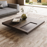 Table basse carrée en bois massif minimaliste, style moderne, salon, style médiéval vintage, modèle SG020, meubles pour la maison
