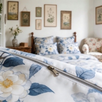 Nouvelle conception de couette king size, literie pour la maison, coton à fibres longues, impression numérique