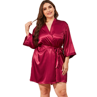 Robe de nuit longue en satin pour femme, pyjama sexy, grande taille, en soie, sur mesure, vente en gros,