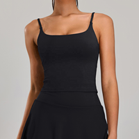 Soutien-gorge de sport léger et respirant pour femme, à bretelles spaghetti, idéal pour le yoga, l'escalade et la course à pied