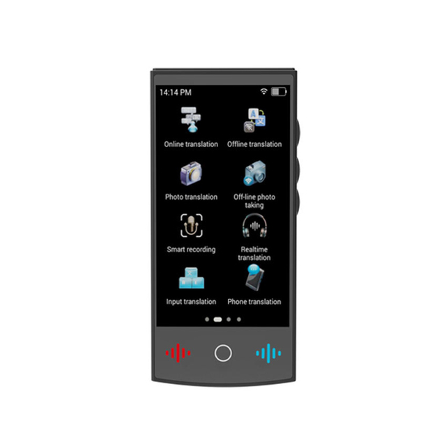 Custom OEM ODM Mini Spanish German Offline Translator IPS Screen Type-C Charging 160 Languages Android Global Wholesale