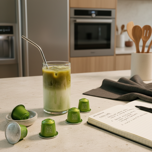 Capsules <span class=keywords><strong>de</strong></span> <span class=keywords><strong>thé</strong></span> matcha compatibles Nespresso, style japonais, mélange <span class=keywords><strong>de</strong></span> boisson énergisante - Product Image 5