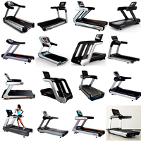 Collection de tapis de course professionnels commerciaux : Série complète de machines de course pour projets de centres de fitness de luxe